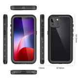 RedPepper Transparent Dot Shockproof Waterproof PC + TPU Protective Case